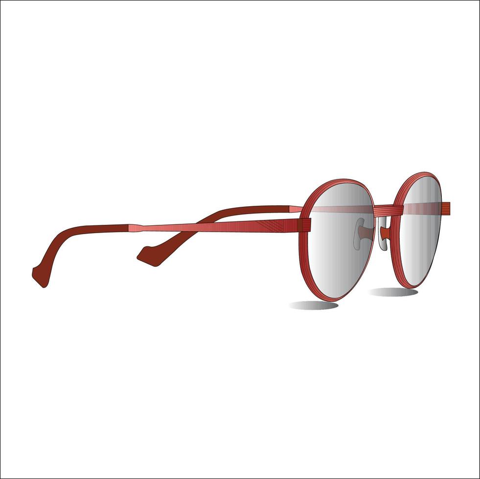 maquette de verre oculaire vecteur