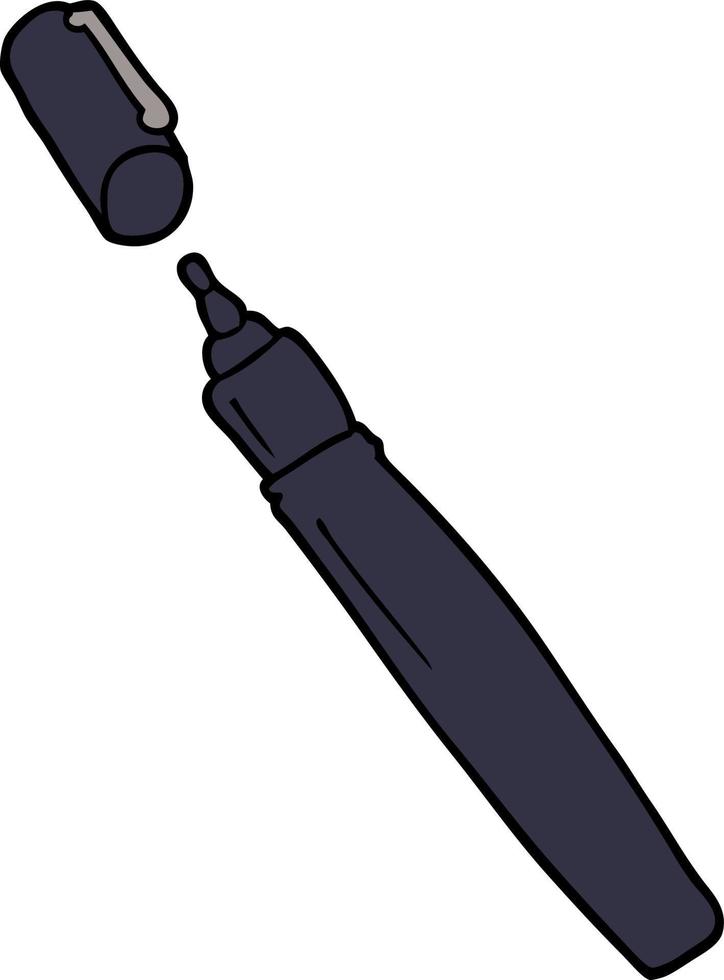 dessin animé doodle d'un marqueur permanent vecteur
