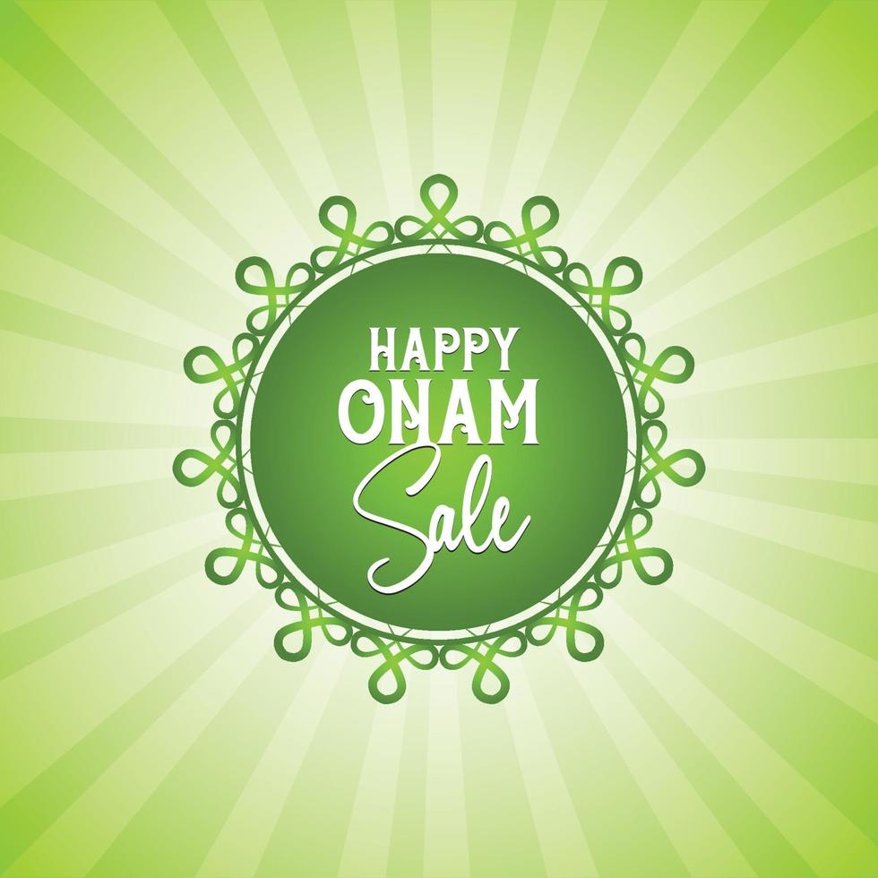 happy onam sale offre un logo premium, un symbole, un signe, une bannière, une affiche, une étiquette, un design d'autocollant. vecteur