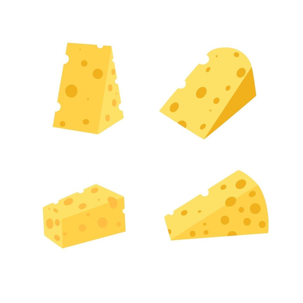 ensemble de fromages vecteur