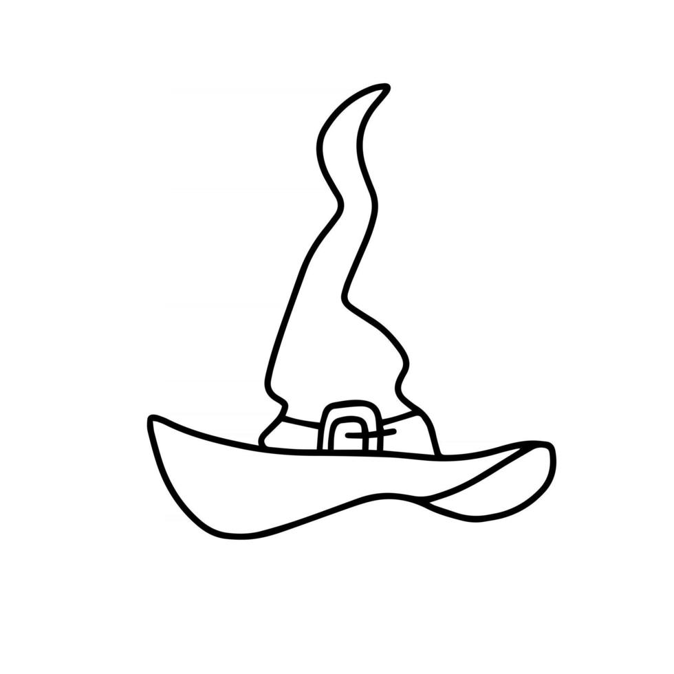 illustration vectorielle de chapeau de magicien vecteur
