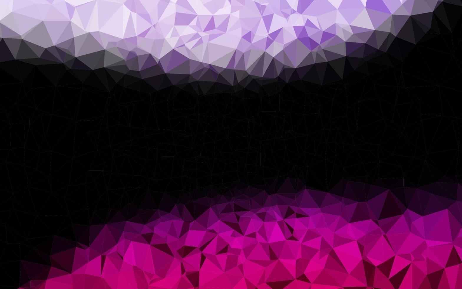 modèle de mosaïque triangle vecteur violet clair.