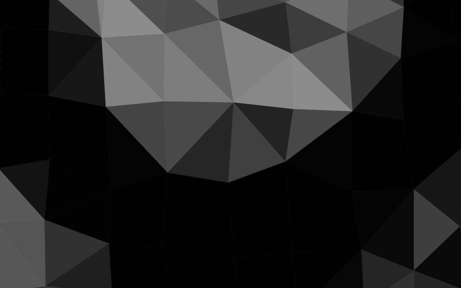 argent foncé, motif polygonal vectoriel gris.