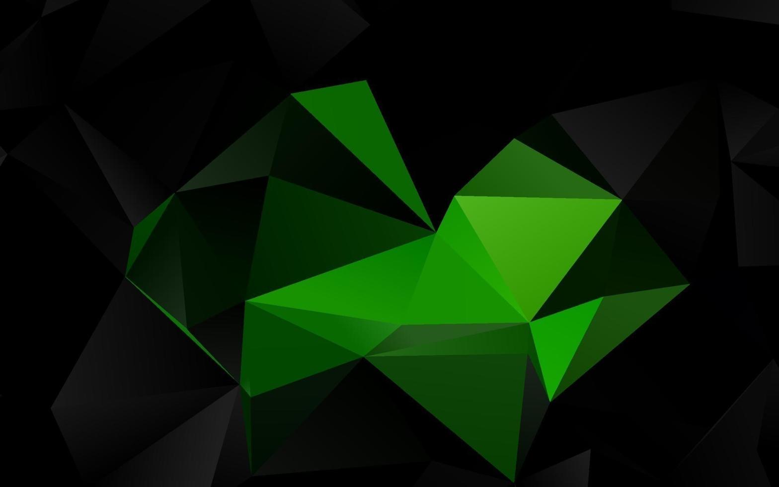 motif de triangle flou de vecteur vert clair.