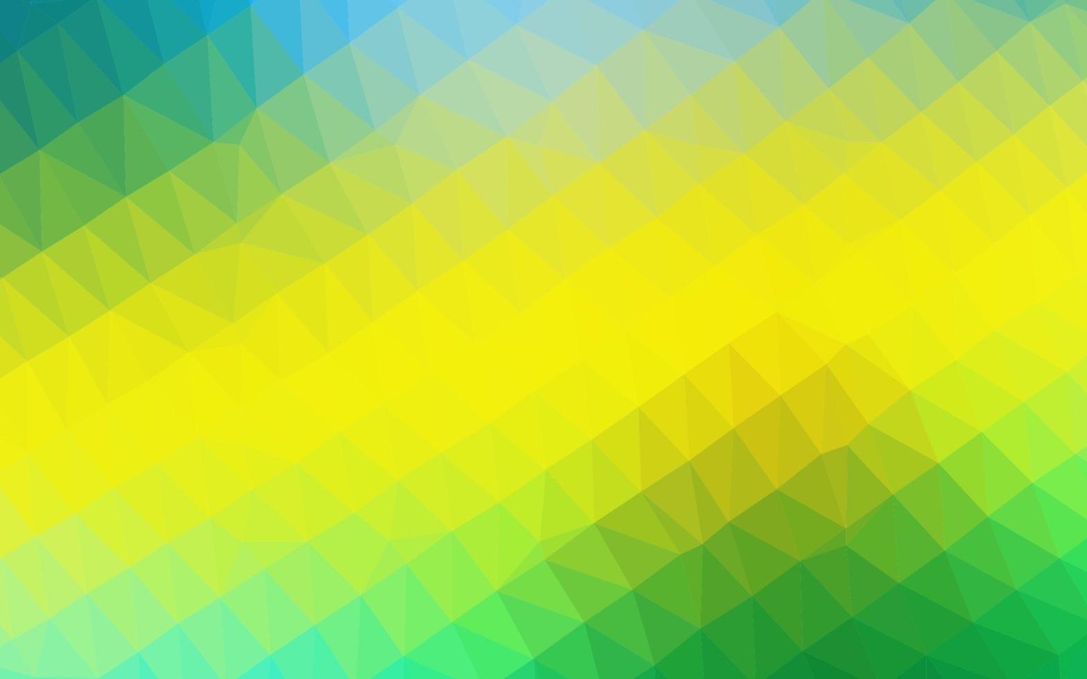 toile de fond abstraite polygone vecteur vert foncé, jaune.