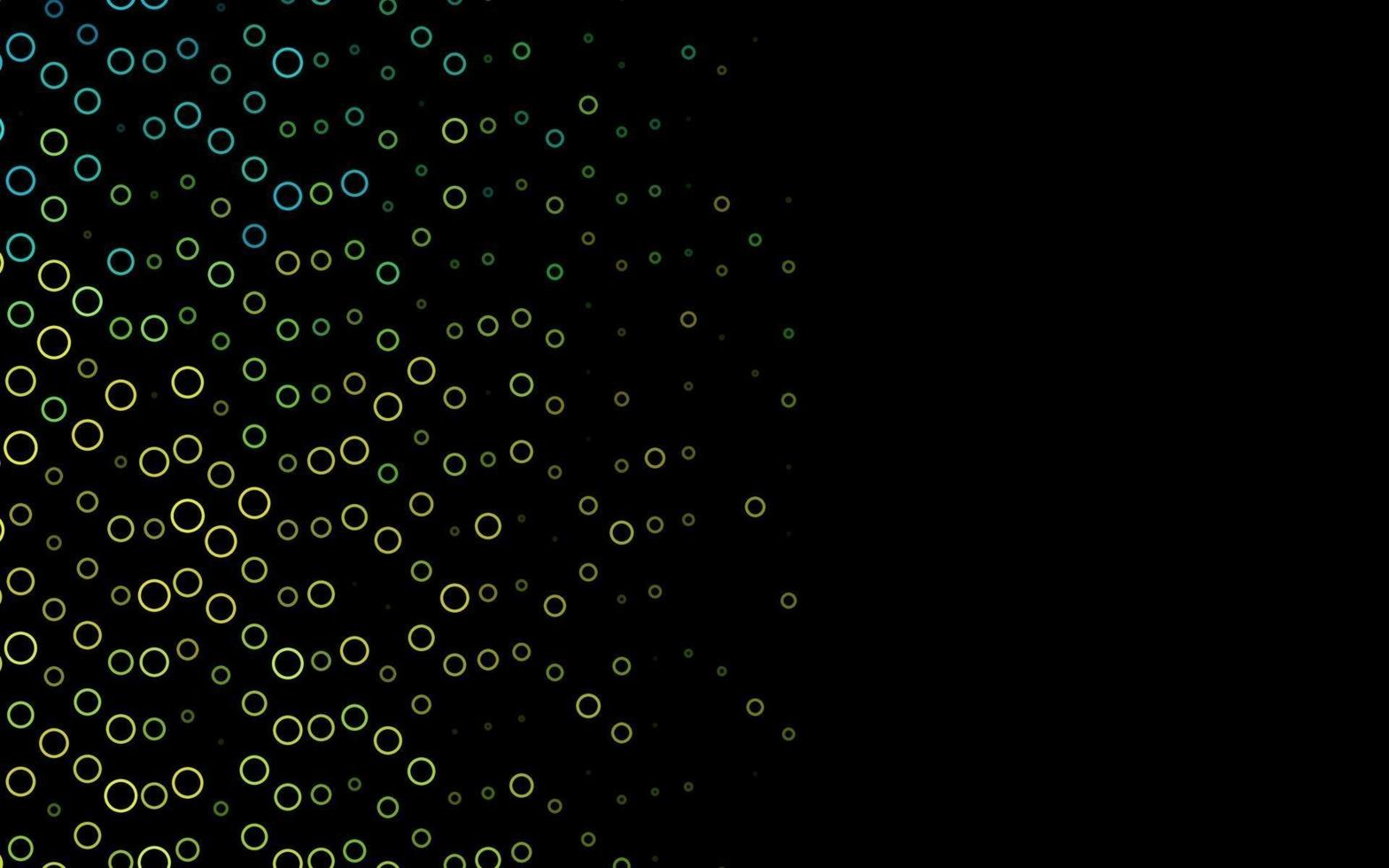 disposition de vecteur vert clair, jaune avec des formes de cercle.