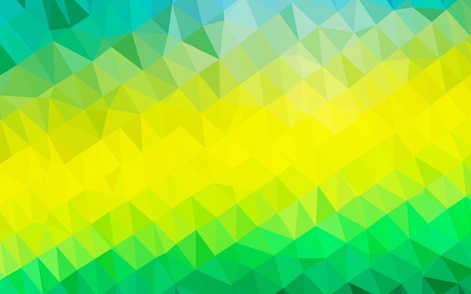 motif polygonal de vecteur vert clair, jaune.