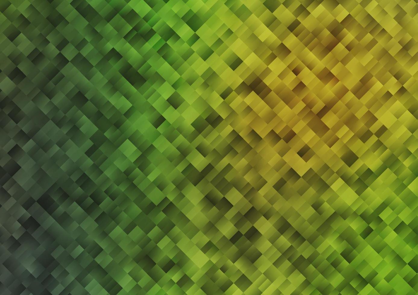 toile de fond de vecteur vert clair et jaune avec des rectangles, des carrés.