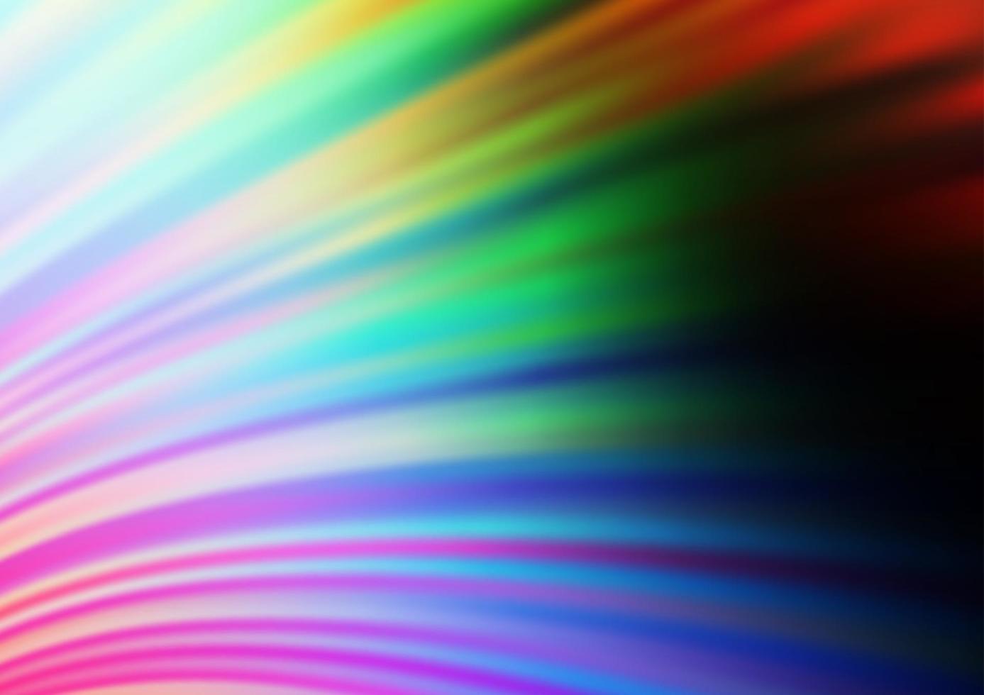multicolore foncé, motif vectoriel arc-en-ciel avec des rubans pliés.