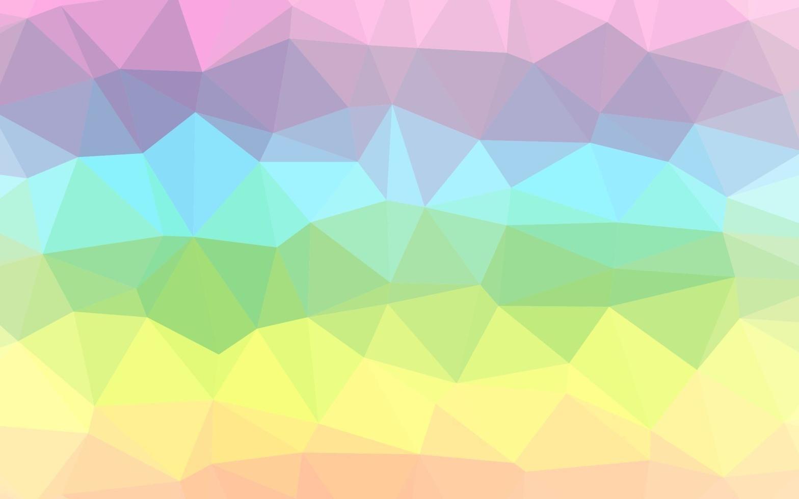 lumière multicolore, toile de fond abstraite de polygone vectoriel arc-en-ciel.
