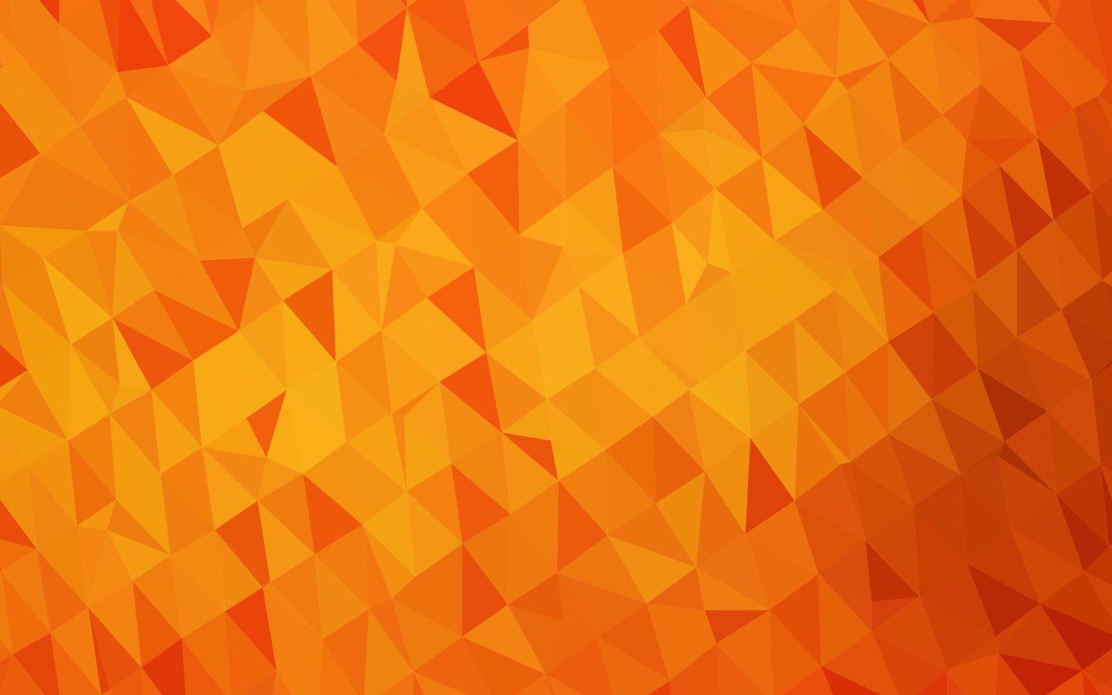 motif polygonal de vecteur orange clair.