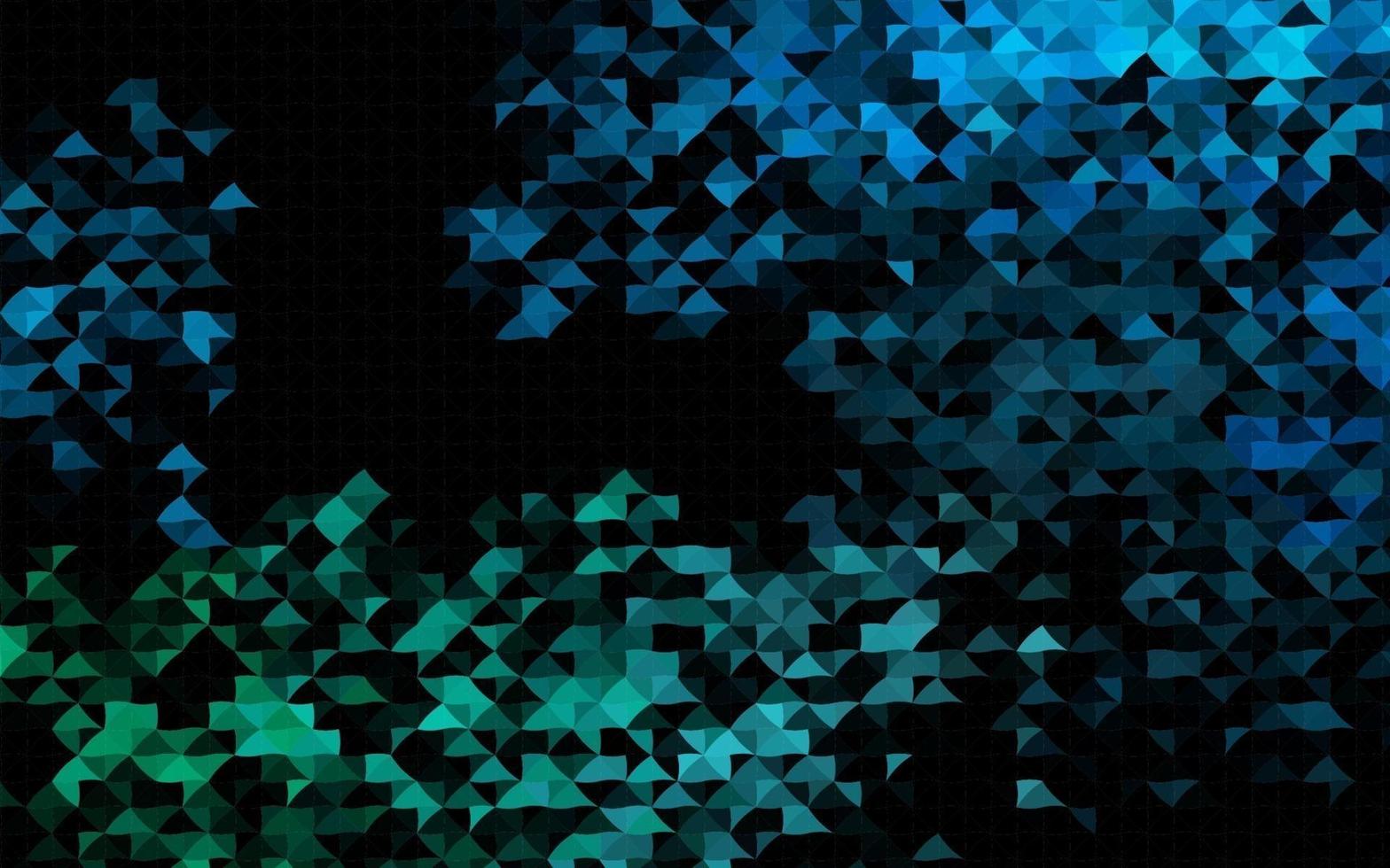 modèle vectoriel bleu foncé avec des cristaux, des triangles.