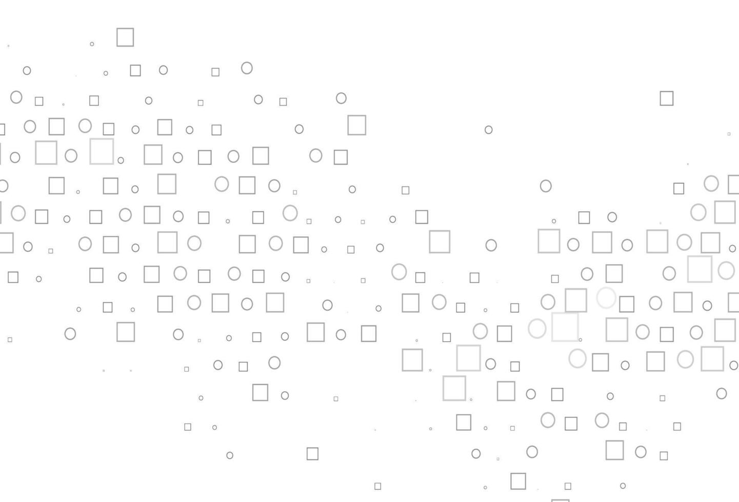 argent clair, disposition vectorielle grise avec des taches de cercle, des cubes. vecteur