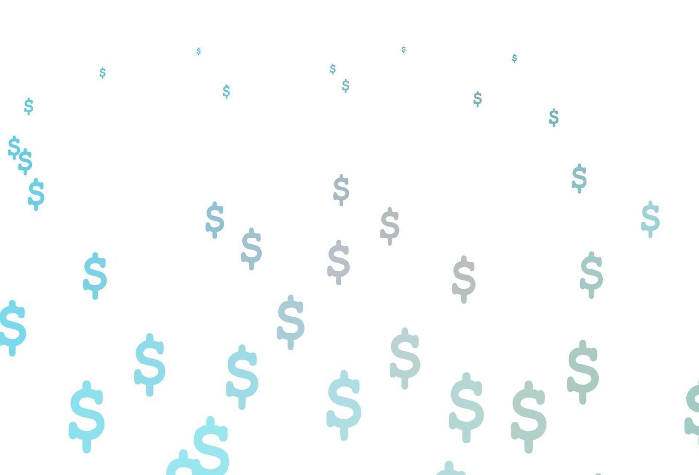 motif vectoriel bleu clair avec dollar.