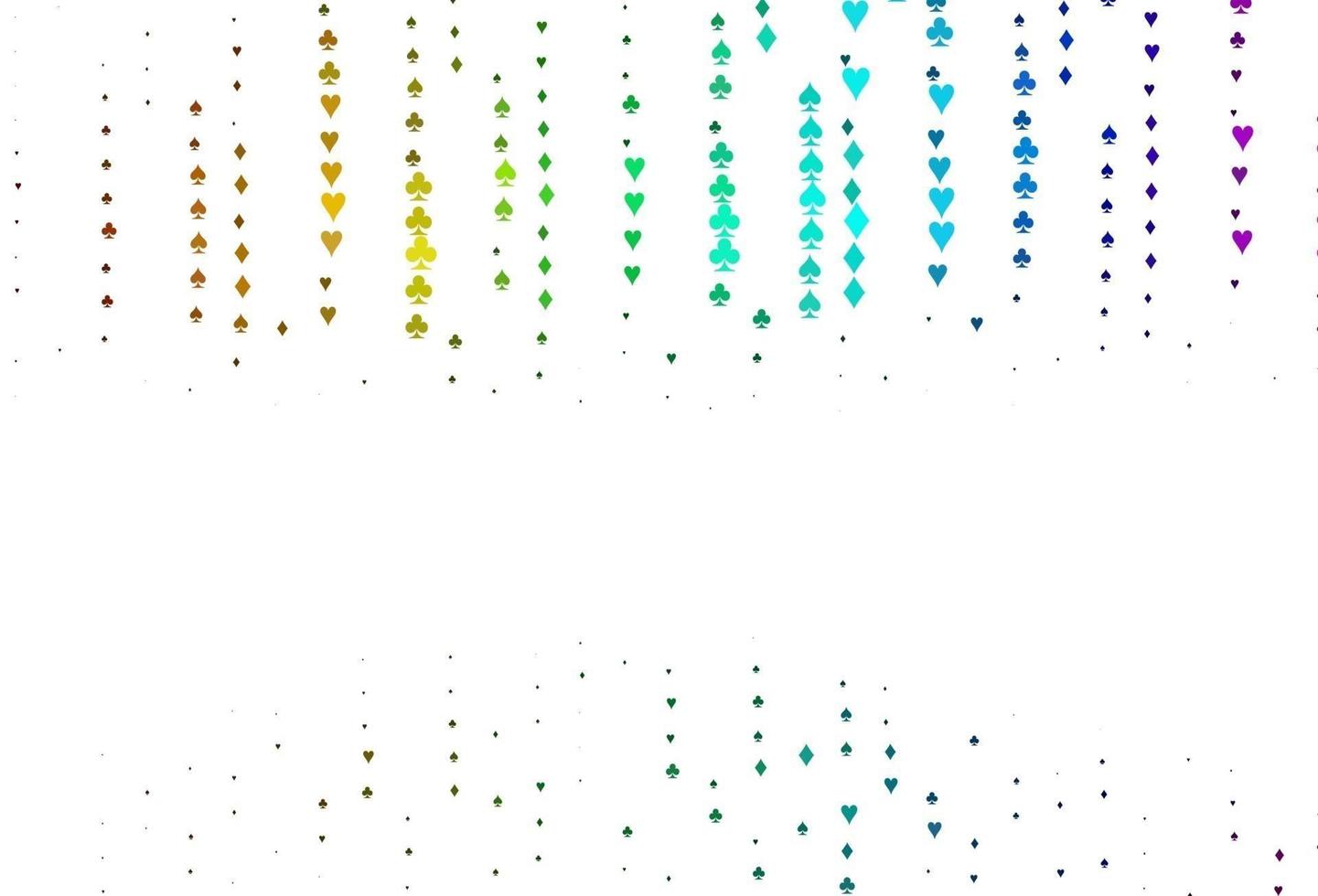 disposition vectorielle multicolore légère et arc-en-ciel avec des éléments de cartes. vecteur