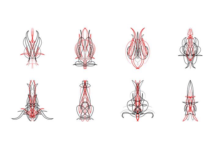 Vecteur graphique à rayures gratuit