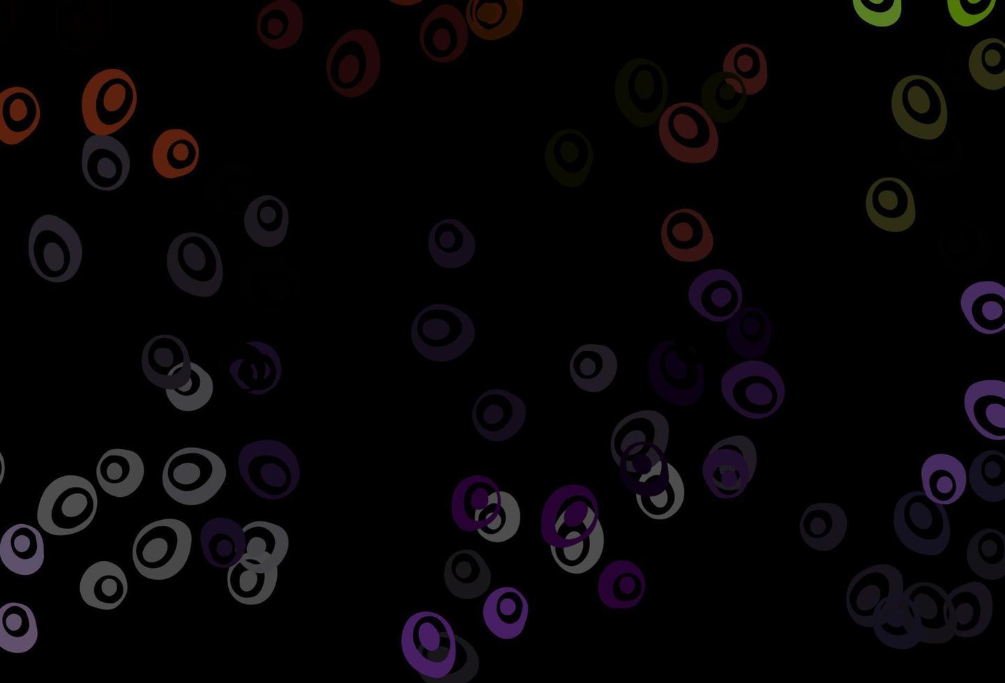 multicolore foncé, motif vectoriel arc-en-ciel avec des sphères.