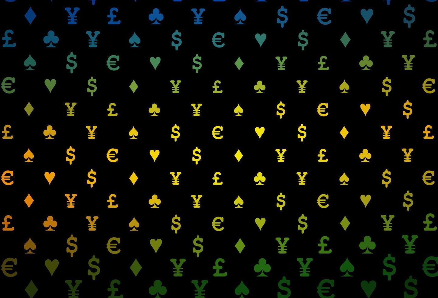 modèle vectoriel orange foncé avec symbole de cartes.