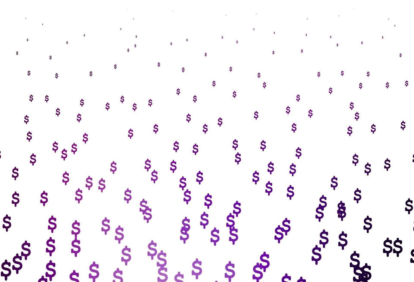 modèle vectoriel violet foncé avec dollar.