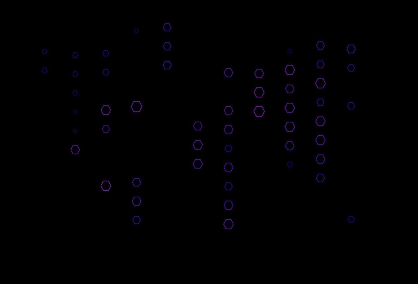 modèle vectoriel violet foncé dans un style hexagonal.