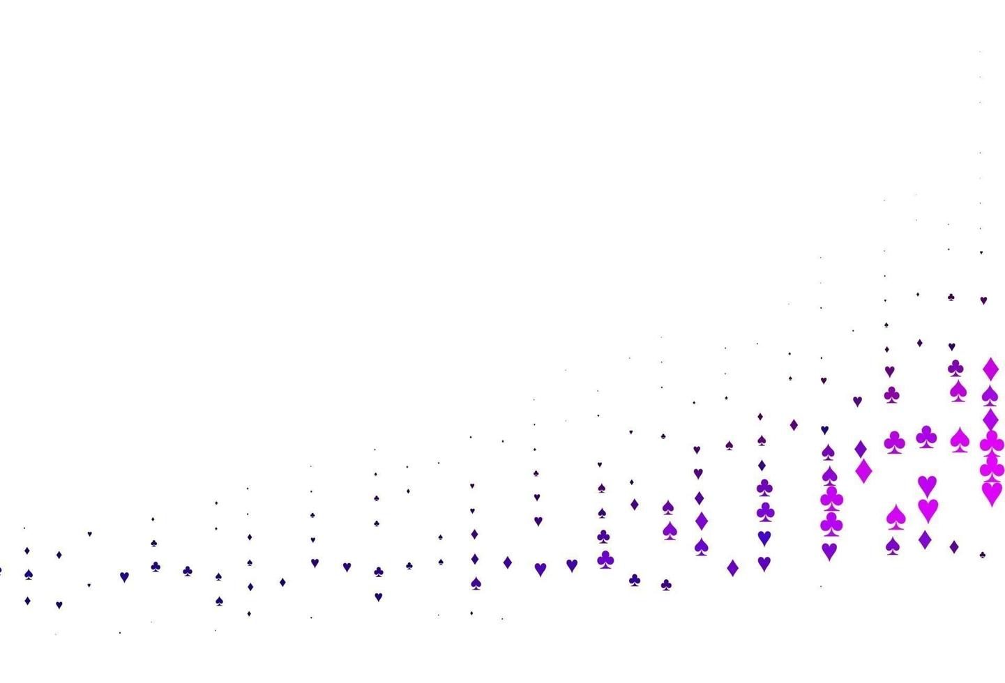 modèle vectoriel violet clair avec des symboles de poker.