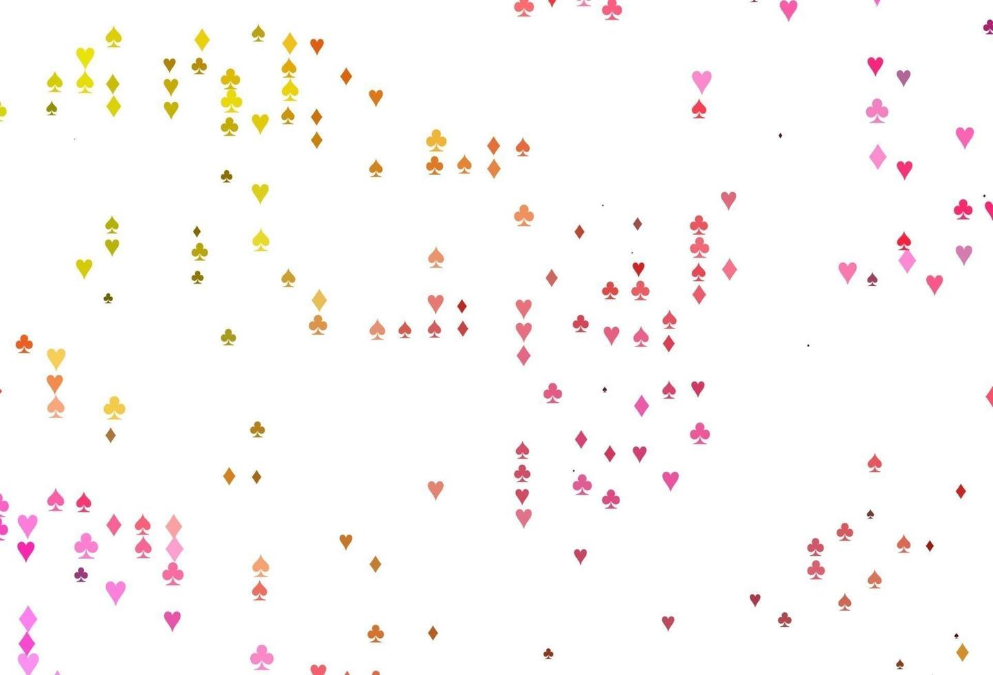 disposition vectorielle rouge clair et jaune avec des éléments de cartes. vecteur