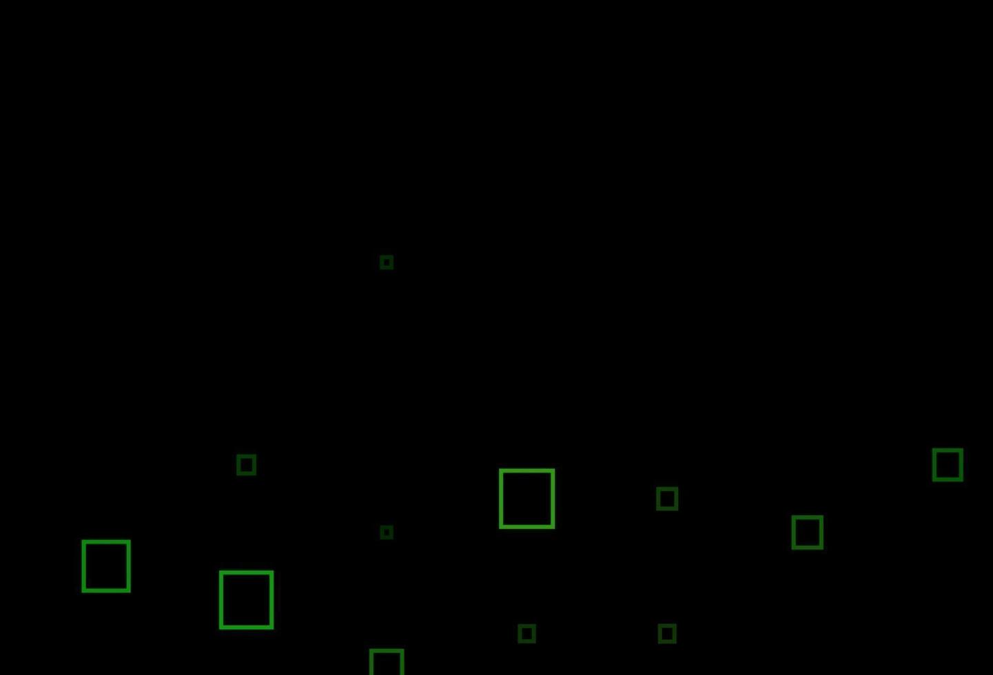 disposition de vecteur vert foncé avec des lignes, des rectangles.