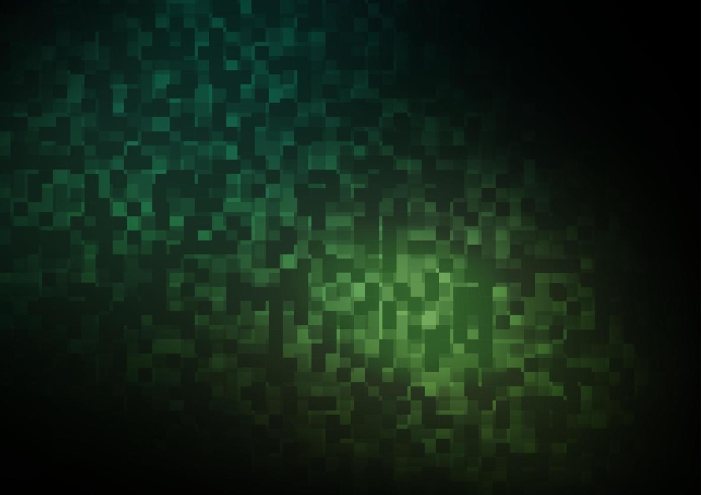 modèle vectoriel vert foncé avec cristaux, rectangles.