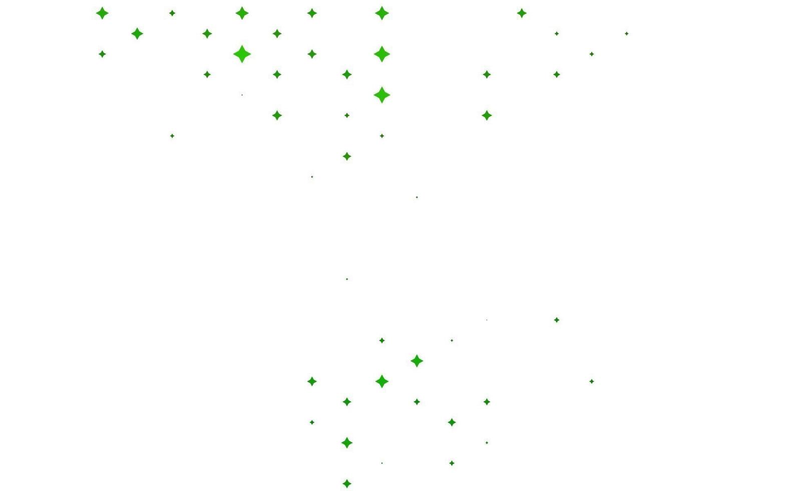 modèle vectoriel vert clair avec des étoiles du ciel.