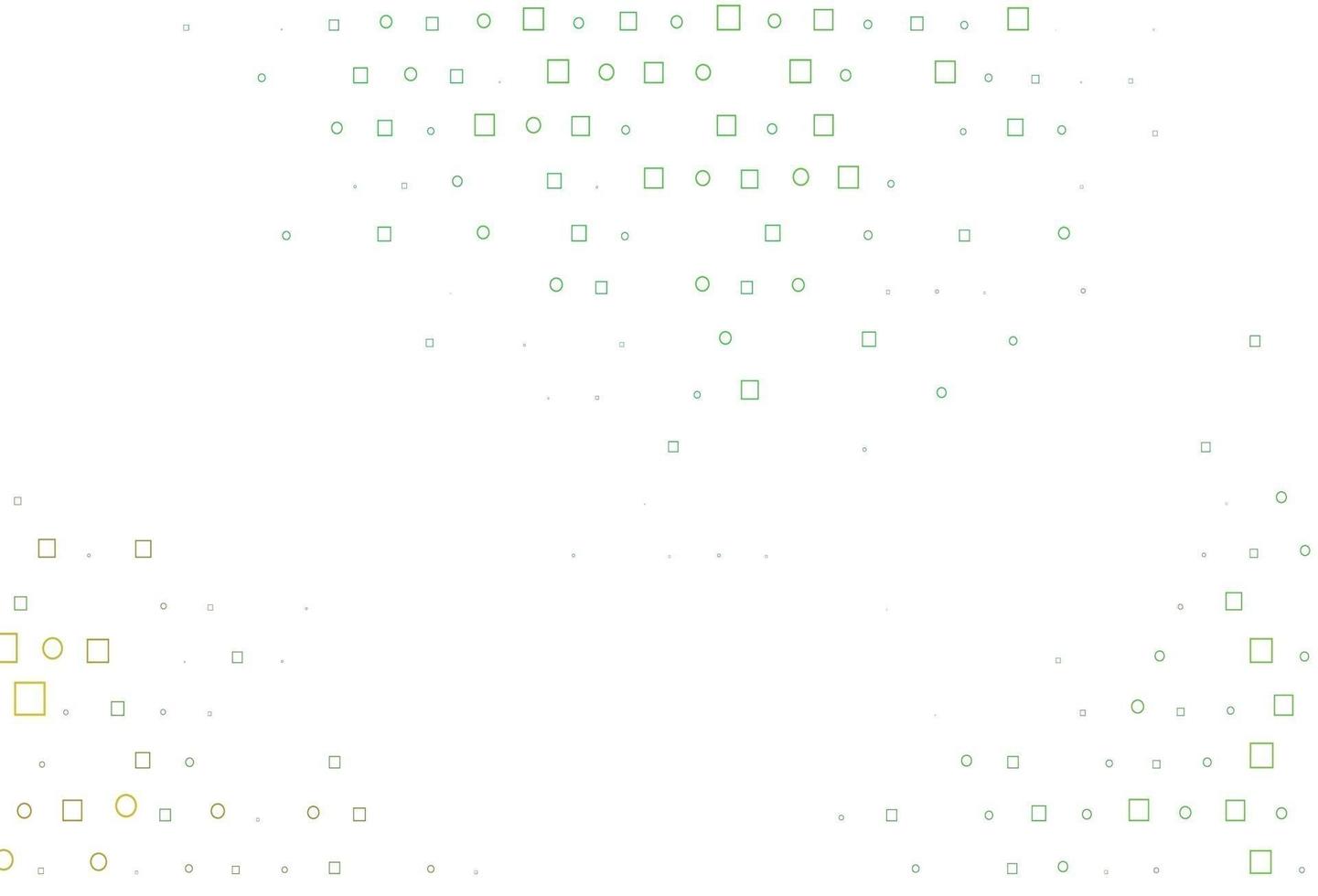texture vectorielle vert clair avec disques, rectangles. vecteur