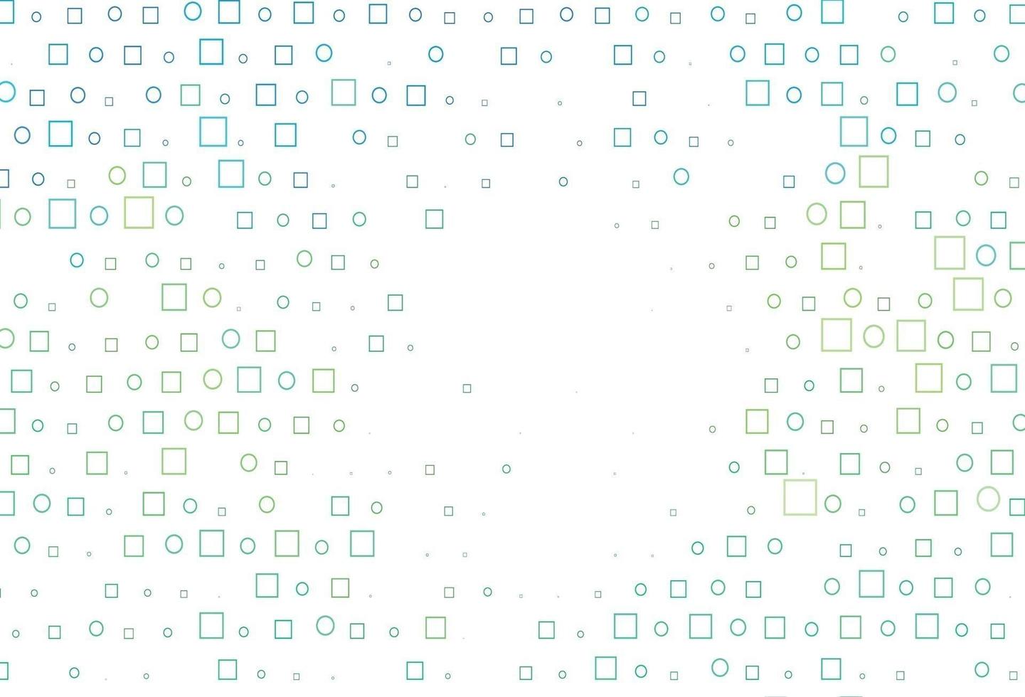 disposition vectorielle vert clair, jaune avec des taches de cercle, des cubes. vecteur
