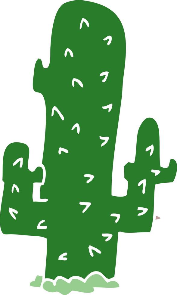 cactus de griffonnage de dessin animé vecteur