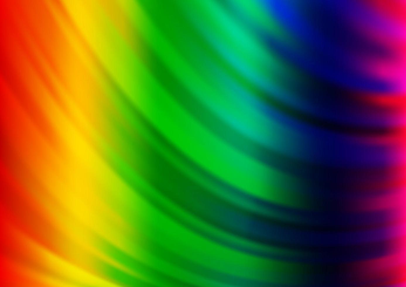 modèle de bokeh vectoriel arc-en-ciel multicolore clair.