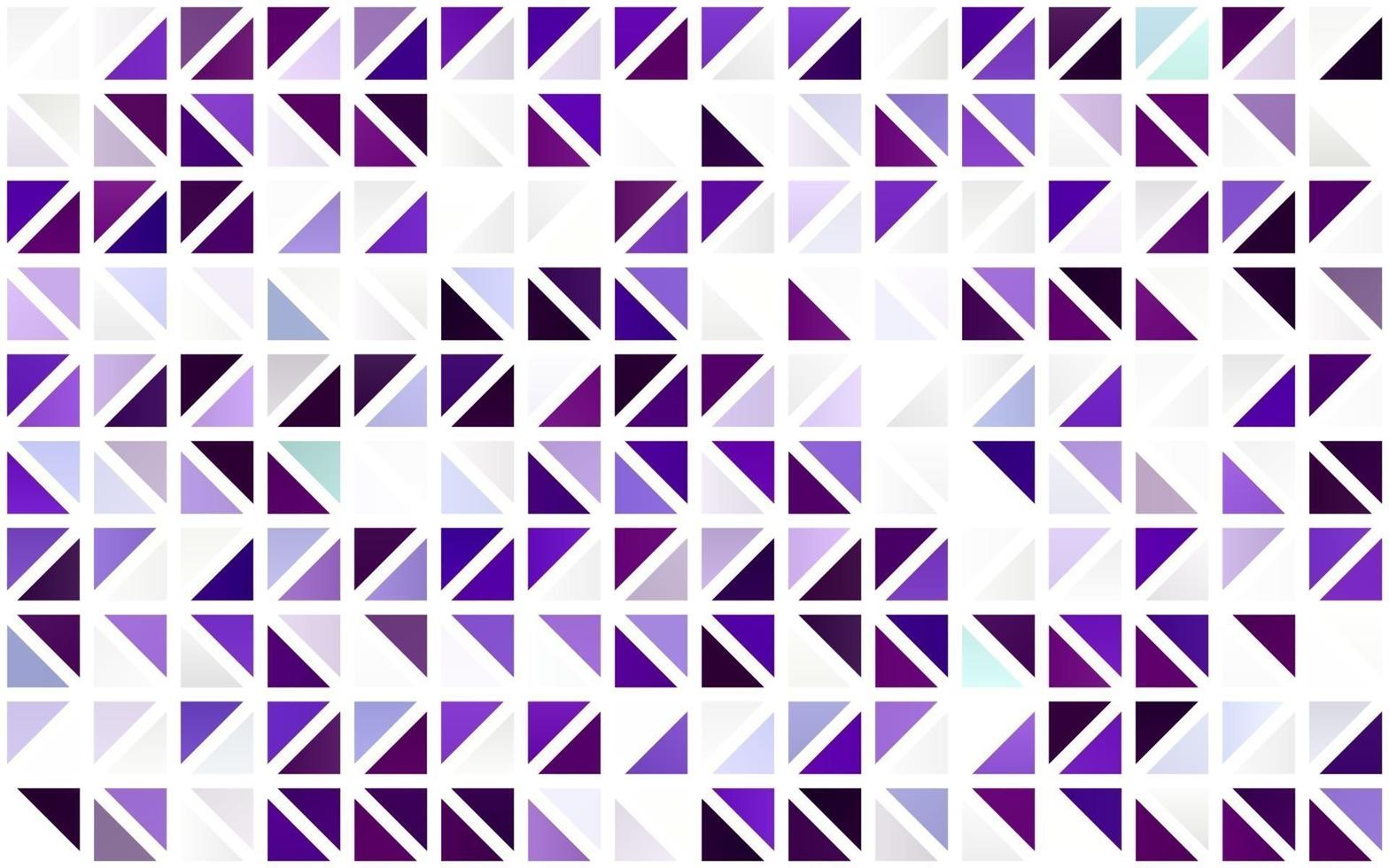 toile de fond transparente vecteur violet clair avec des lignes, des triangles.