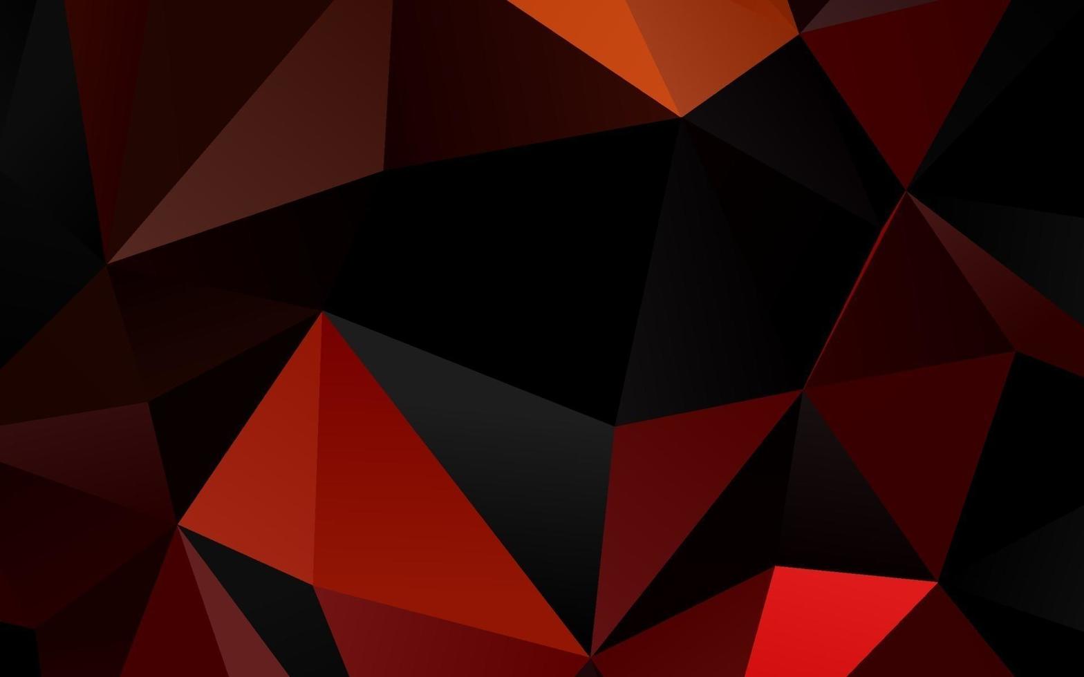 couverture polygonale abstraite de vecteur rouge clair.