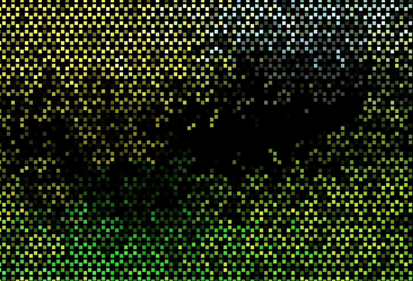 motif vectoriel vert foncé, jaune avec cristaux, rectangles.