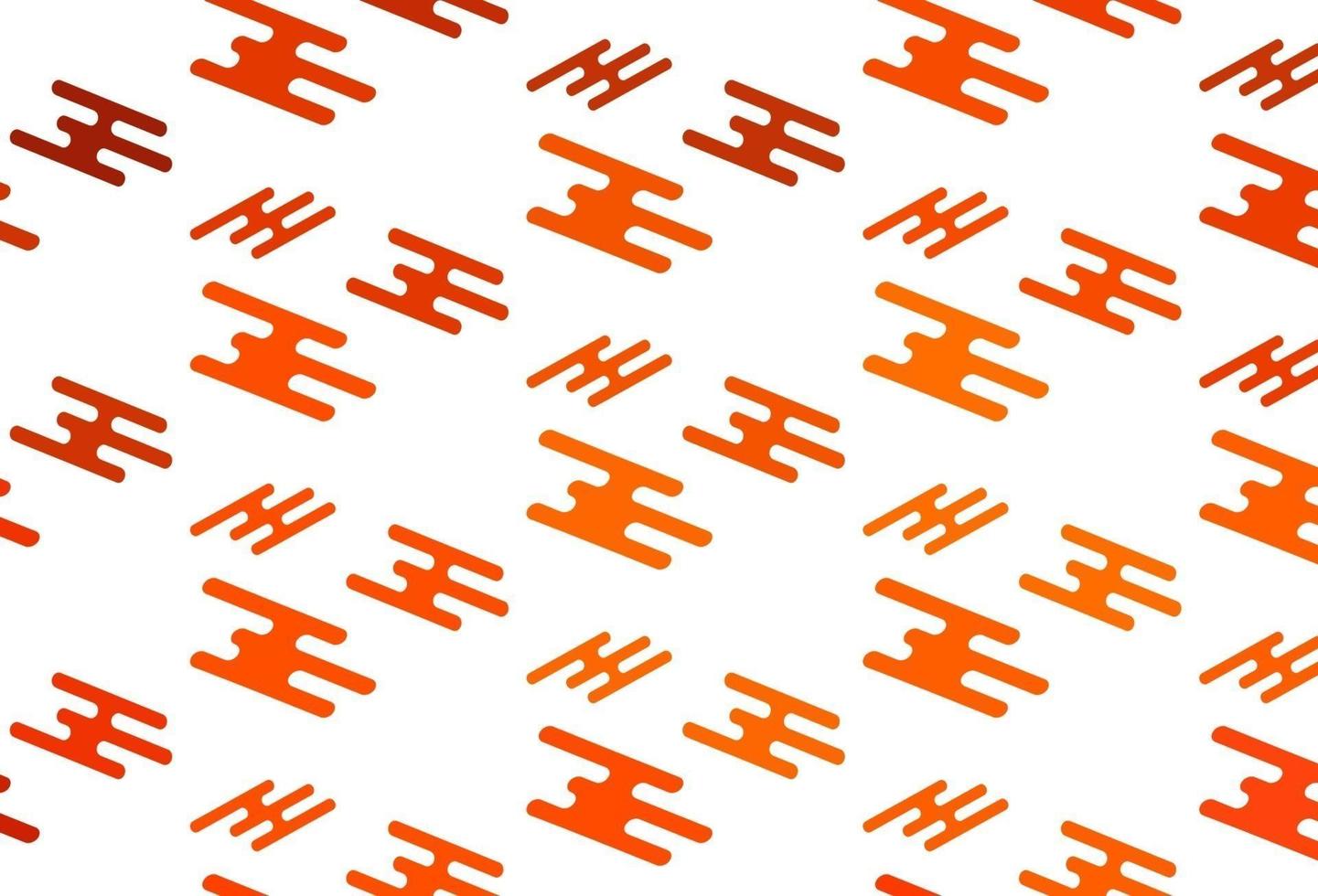 disposition vectorielle orange clair avec des lignes plates. vecteur