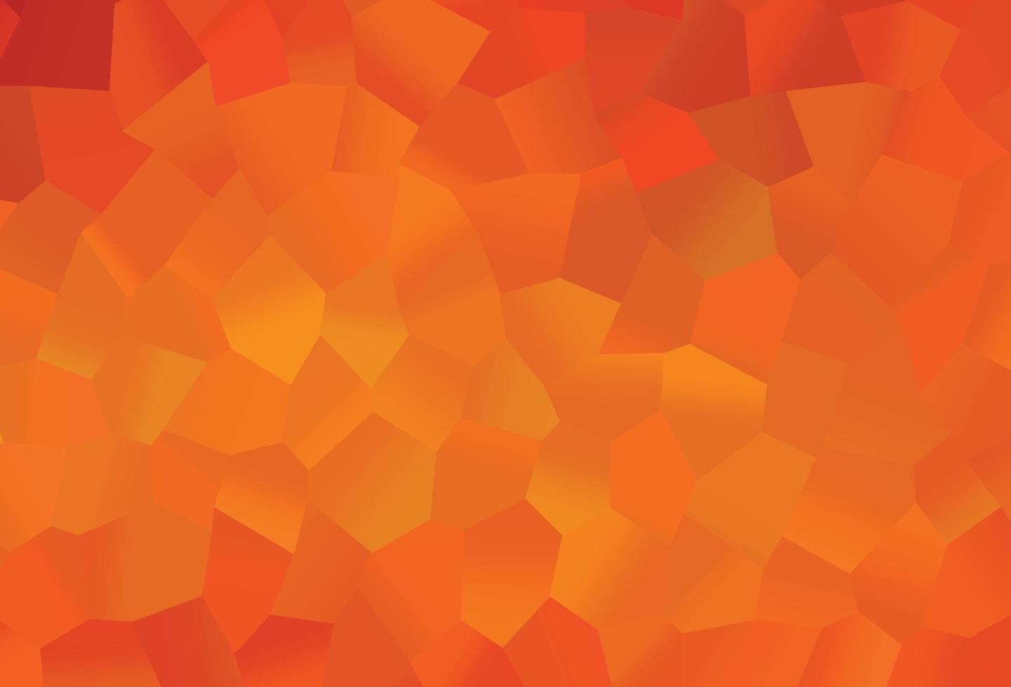 texture de vecteur orange clair avec des hexagones colorés.