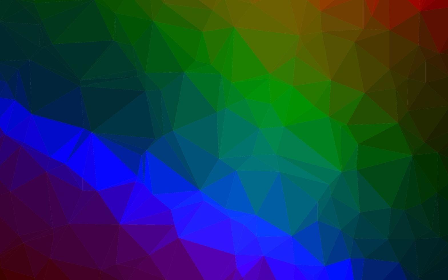 multicolore foncé, fond de mosaïque abstraite de vecteur arc-en-ciel.