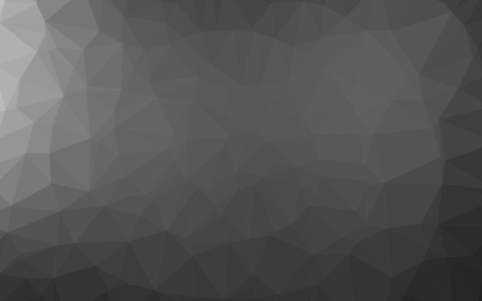 argent foncé, couverture en mosaïque de triangle vectoriel gris.