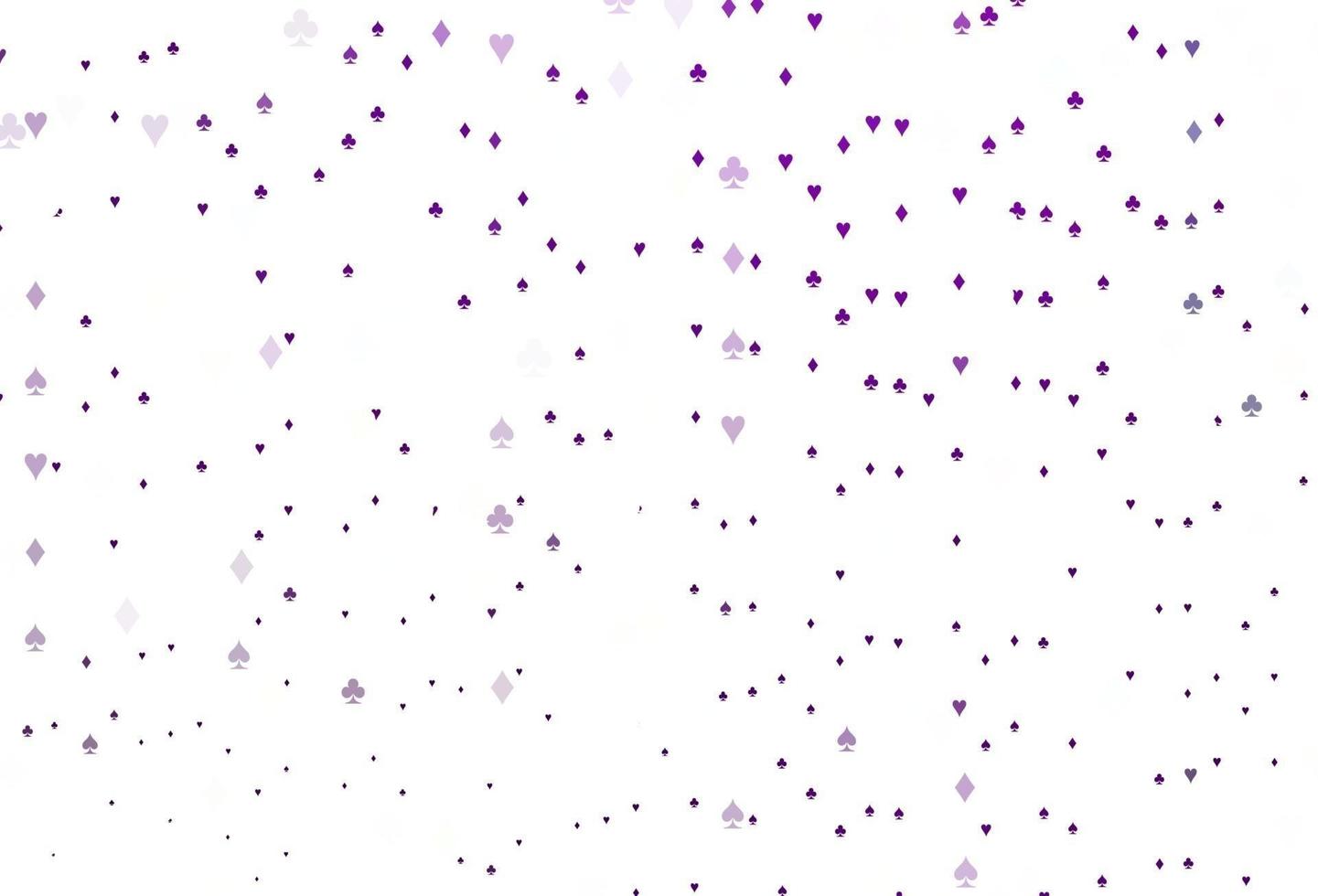 couverture vectorielle violet clair avec des symboles de pari. vecteur