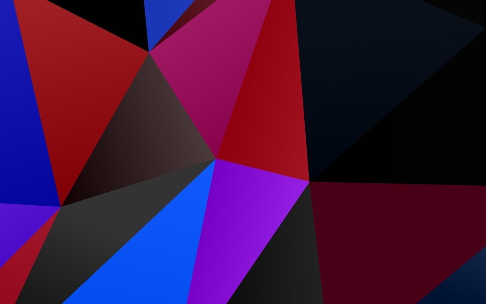 motif polygonal de vecteur bleu clair, rouge.