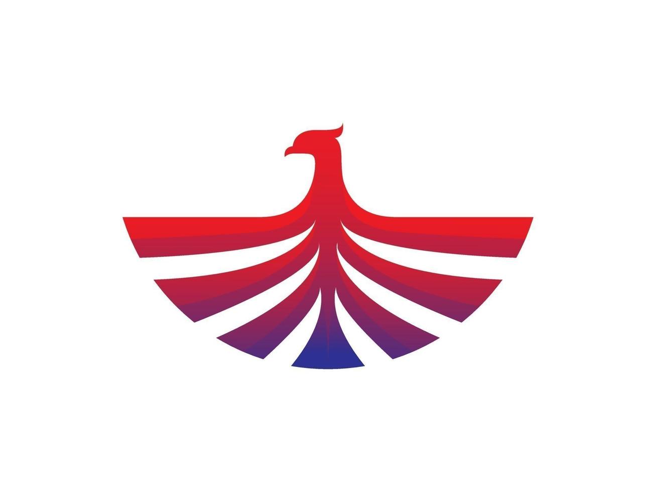 vecteur de logo abstrait aigle