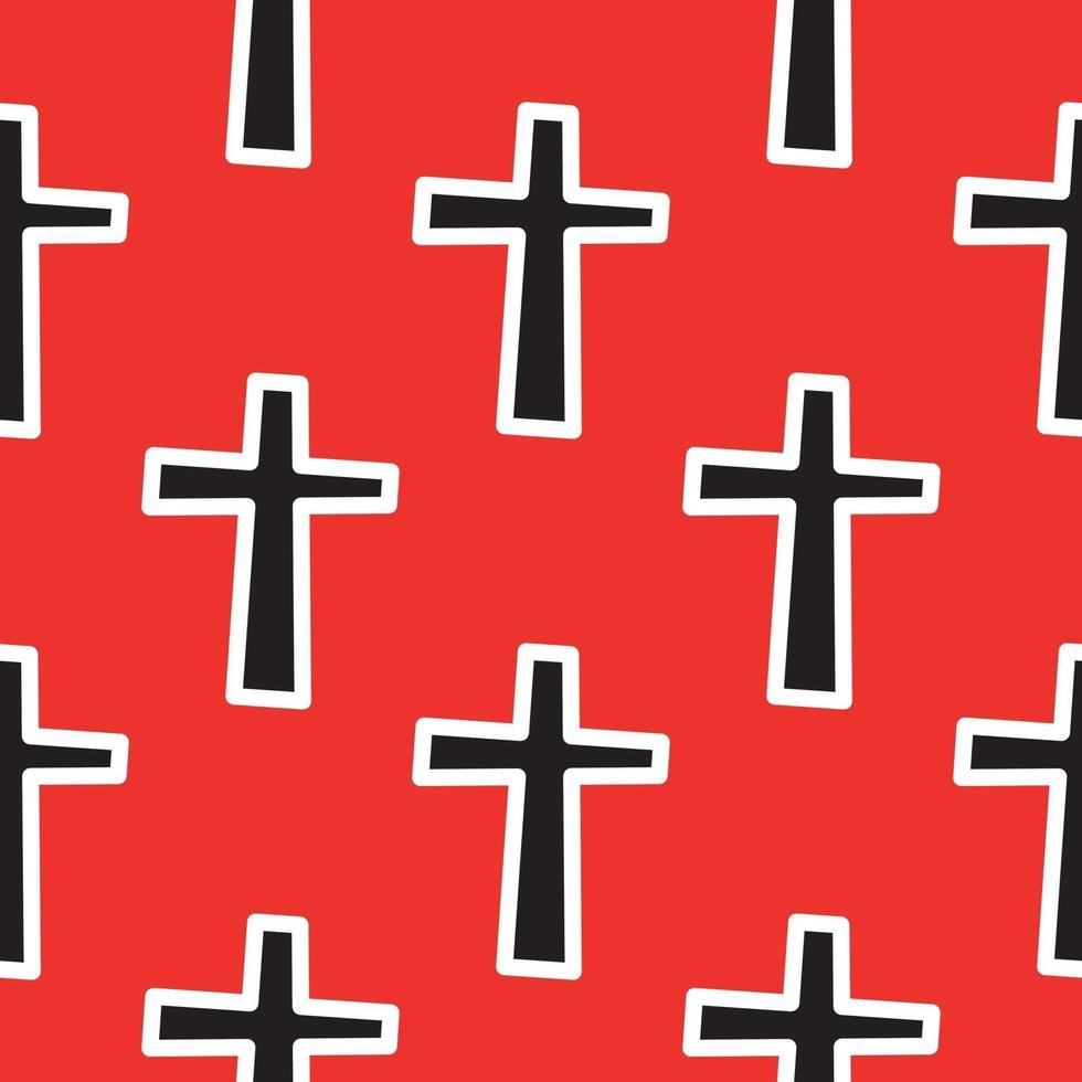 motif avec croix noires vecteur