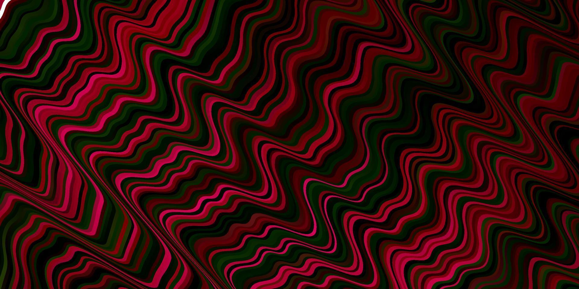 modèle vectoriel rose foncé, vert avec des lignes.