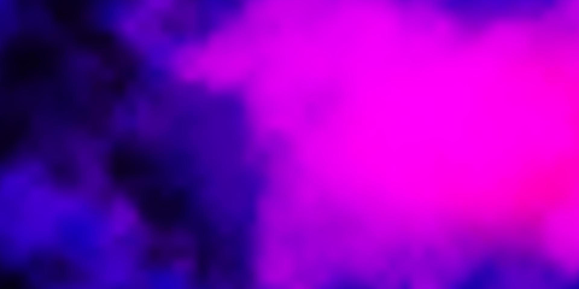 modèle vectoriel violet foncé avec ciel, nuages.