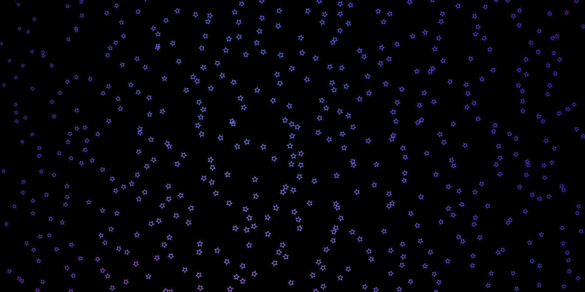 modèle vectoriel violet foncé, rose avec des étoiles abstraites.