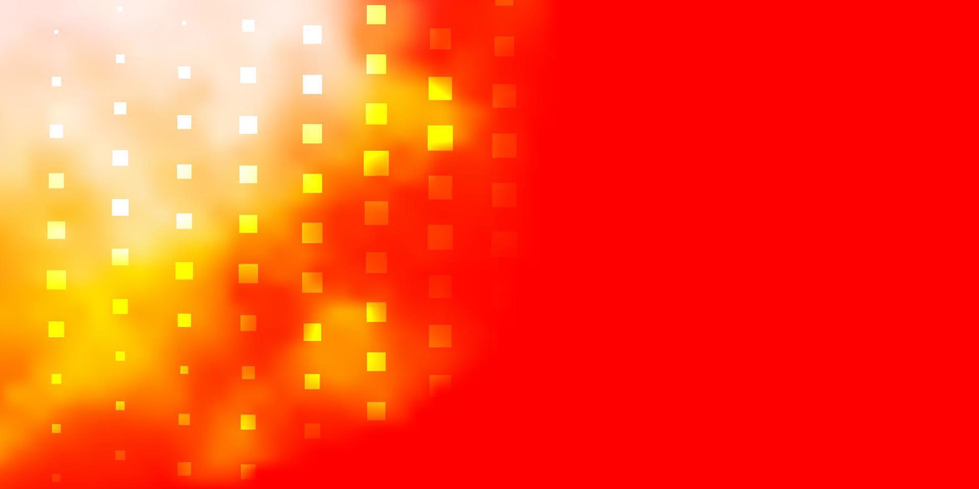 modèle vectoriel rouge et jaune clair dans un style carré.