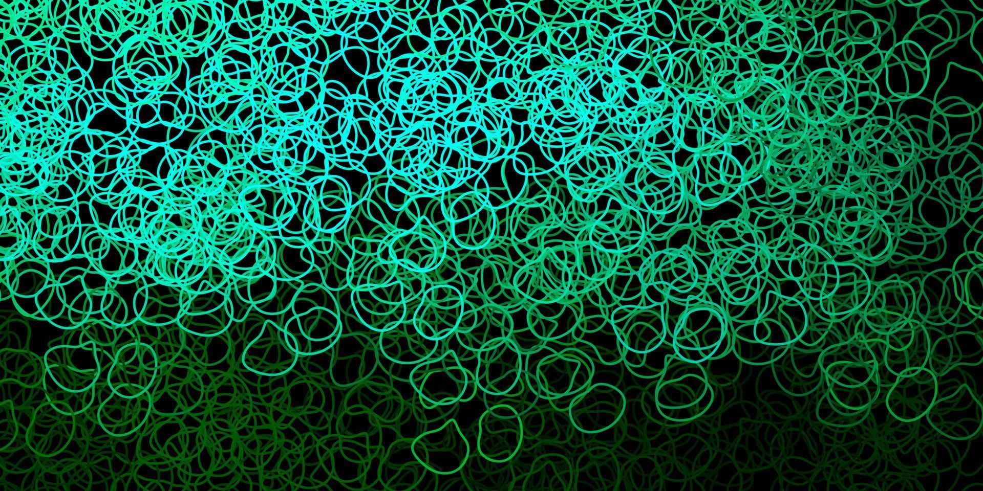 toile de fond de vecteur vert foncé avec des formes chaotiques.