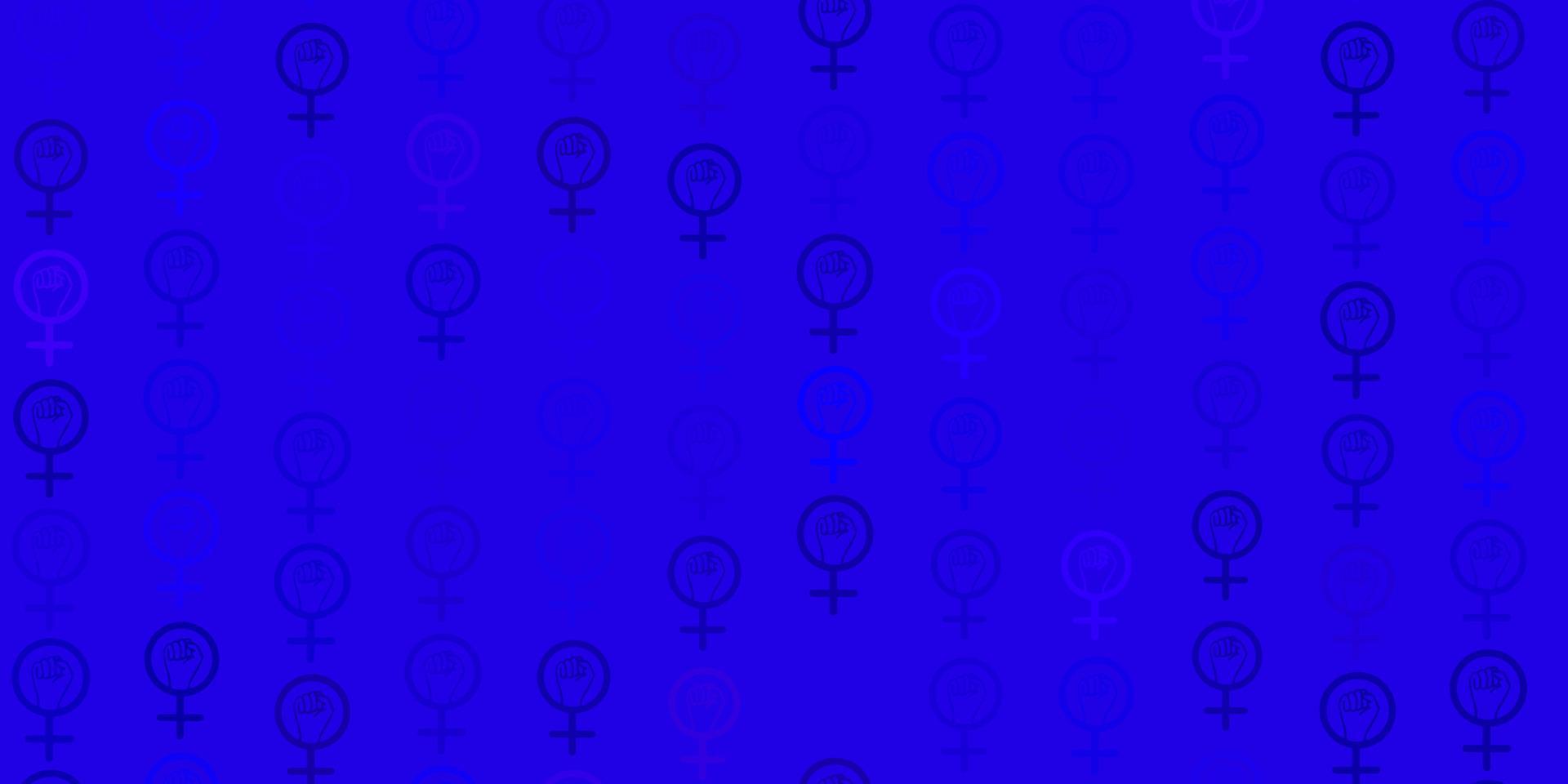 fond de vecteur violet clair avec des symboles de la femme.